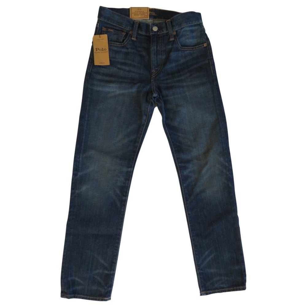 Polo Ralph Lauren Waverly Straight High Rise Crop Jeans 25 Blue NWT